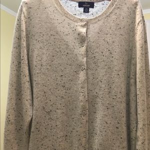 Lands End 100% Cashmere Cardigan